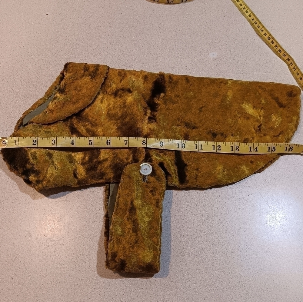 Vintage Hand Made Faux Fur Dog Coat - Picture 5 of 8